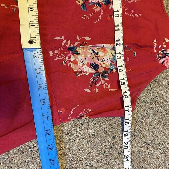 Torrid Dress Womens Sz 2/2X Pink Floral Mini Tie-back Challis Sleeveless Coastal - Picture 2 of 8